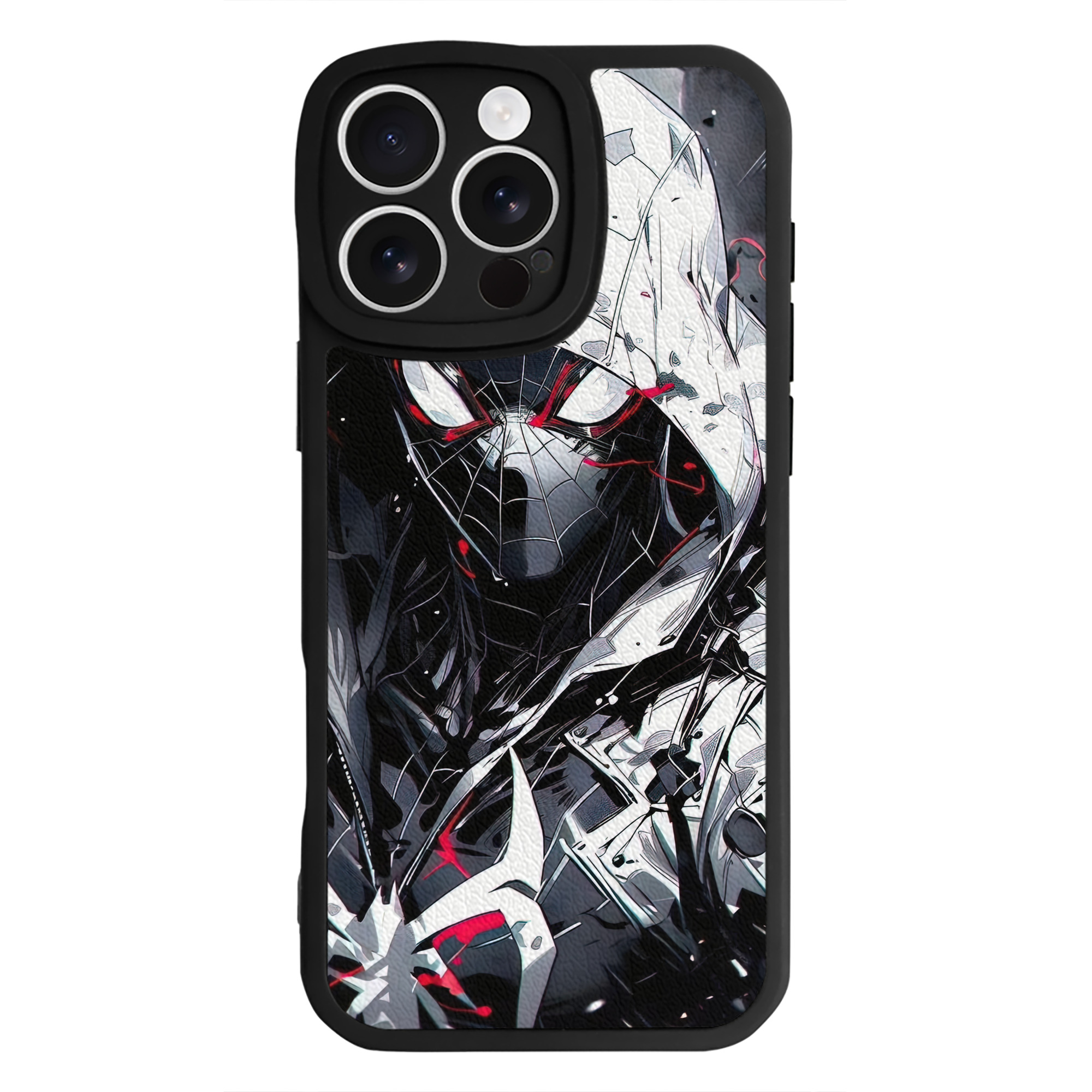 Spider Man スパイダーマン 【iPhone 16シリーズ対応】シリコンスマホケース（レザー調） 材質：シリコン